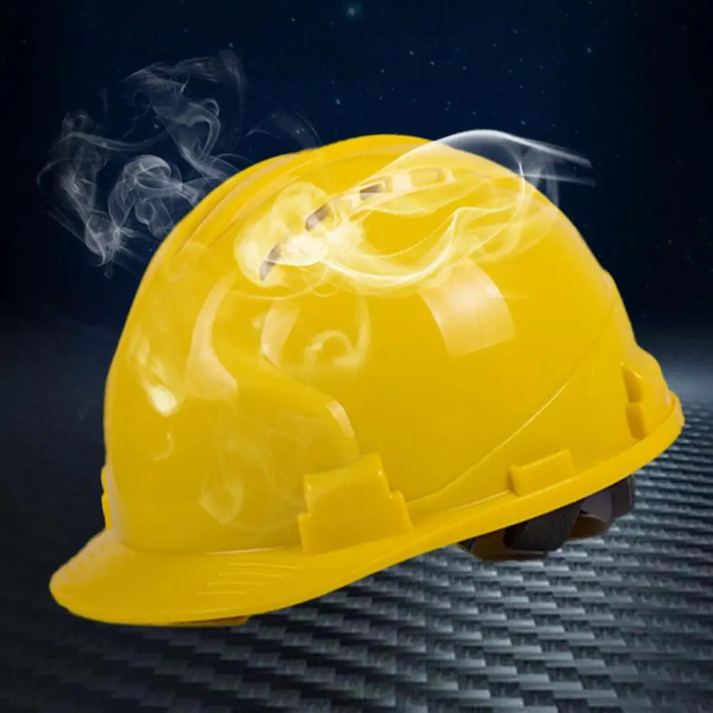 Construction Safety Helmet Hard Hat ABS Thicken Anti Strong Rolling Adjustable High-end Industrial Climbing Solid Color Helmet