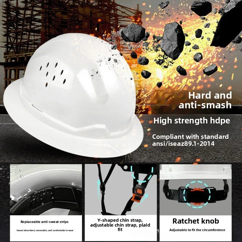 Construction Hard Hat Safety Helmet with Goggles Protective Working Rescue Cap Riding Helmet Rescue Climbing Helmets