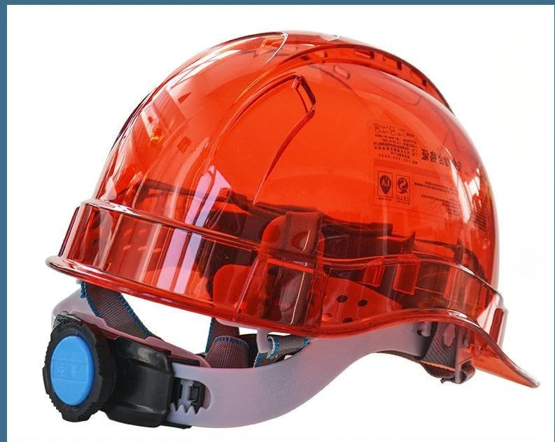 Transparent Safety Hard Hat Custom Printing Anti Impact Construction Helmet Electric Bike Riding OSHA ANSI Certified Visibility