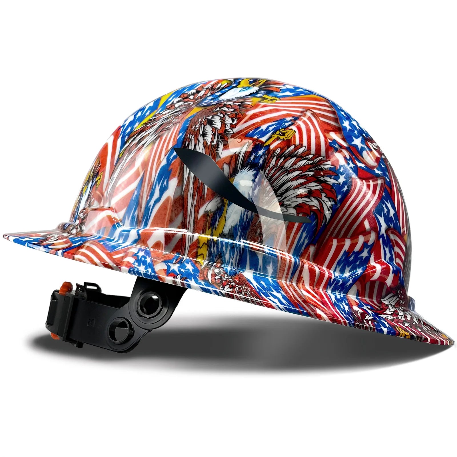G1E Construction Full Brim Hard Hats ANSI Class E HDPE Safety Helmet Hardhats Sunshade Industrial Head Protection