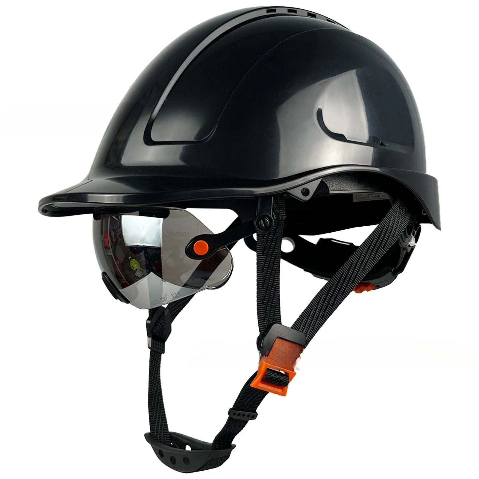 High-Quality ABS Construction Safety Helmet with Goggles And Visor ANSI Certified Industrial Work Hard Hat with Light Head Prote