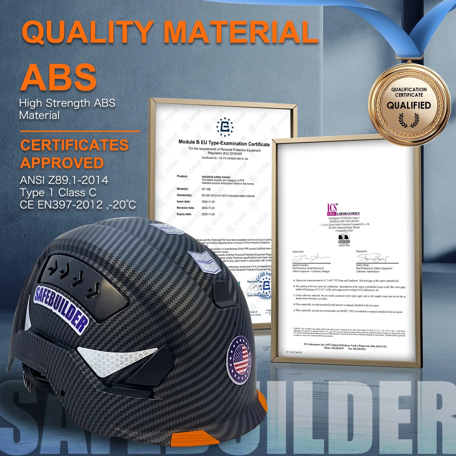 ABS Safety Helmet Hard Hats Industrial Work Hard Hats Adjustable Vents Head Protection Construction Hardhats ANSI