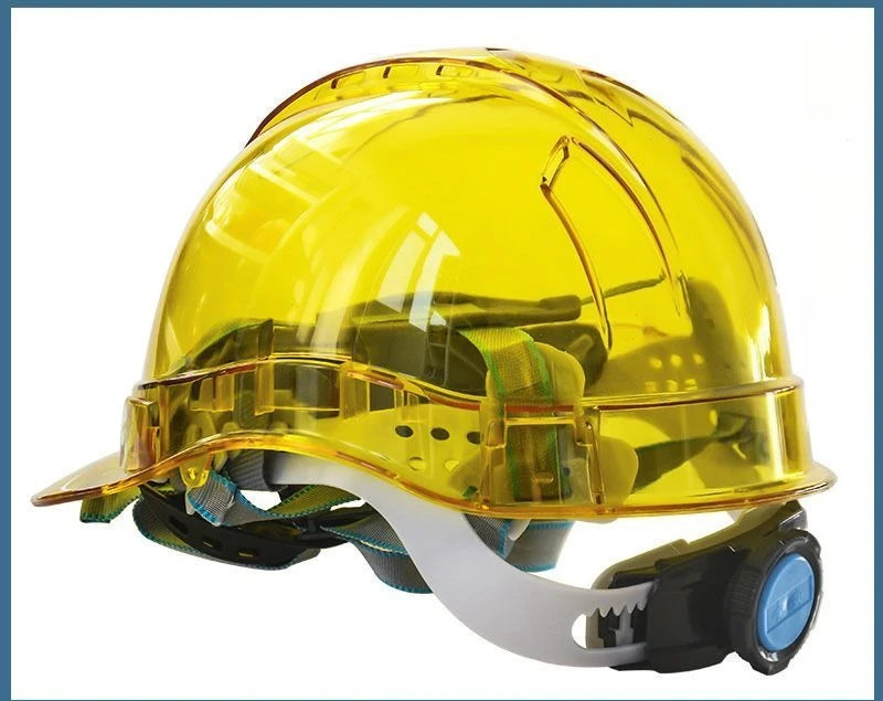 Transparent Safety Hard Hat Custom Printing Anti Impact Construction Helmet Electric Bike Riding OSHA ANSI Certified Visibility