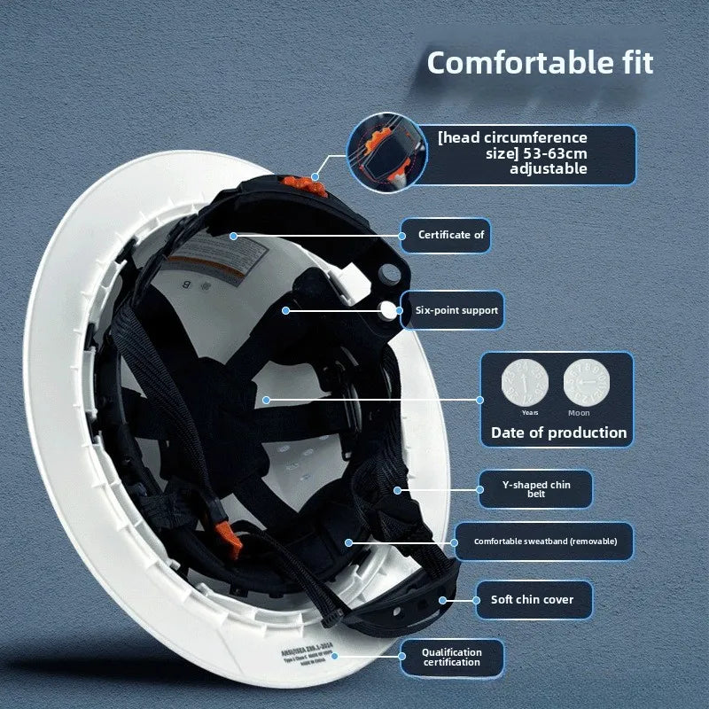 Construction Hard Hat Safety Helmet with Goggles Protective Working Rescue Cap Riding Helmet Rescue Climbing Helmets