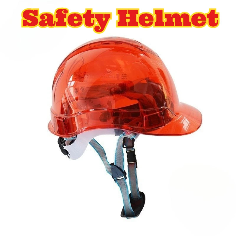 Transparent Safety Hard Hat Custom Printing Anti Impact Construction Helmet Electric Bike Riding OSHA ANSI Certified Visibility