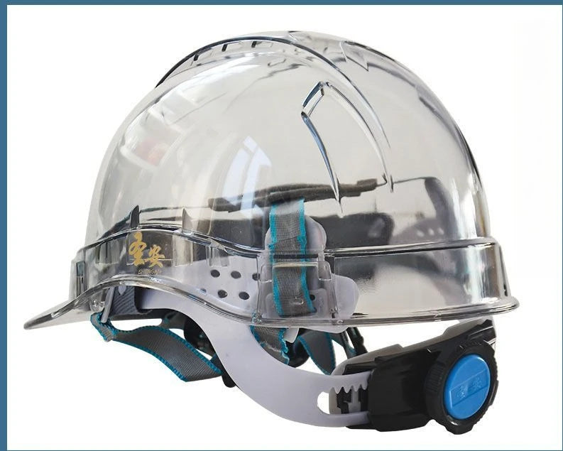 Transparent Safety Hard Hat Custom Printing Anti Impact Construction Helmet Electric Bike Riding OSHA ANSI Certified Visibility