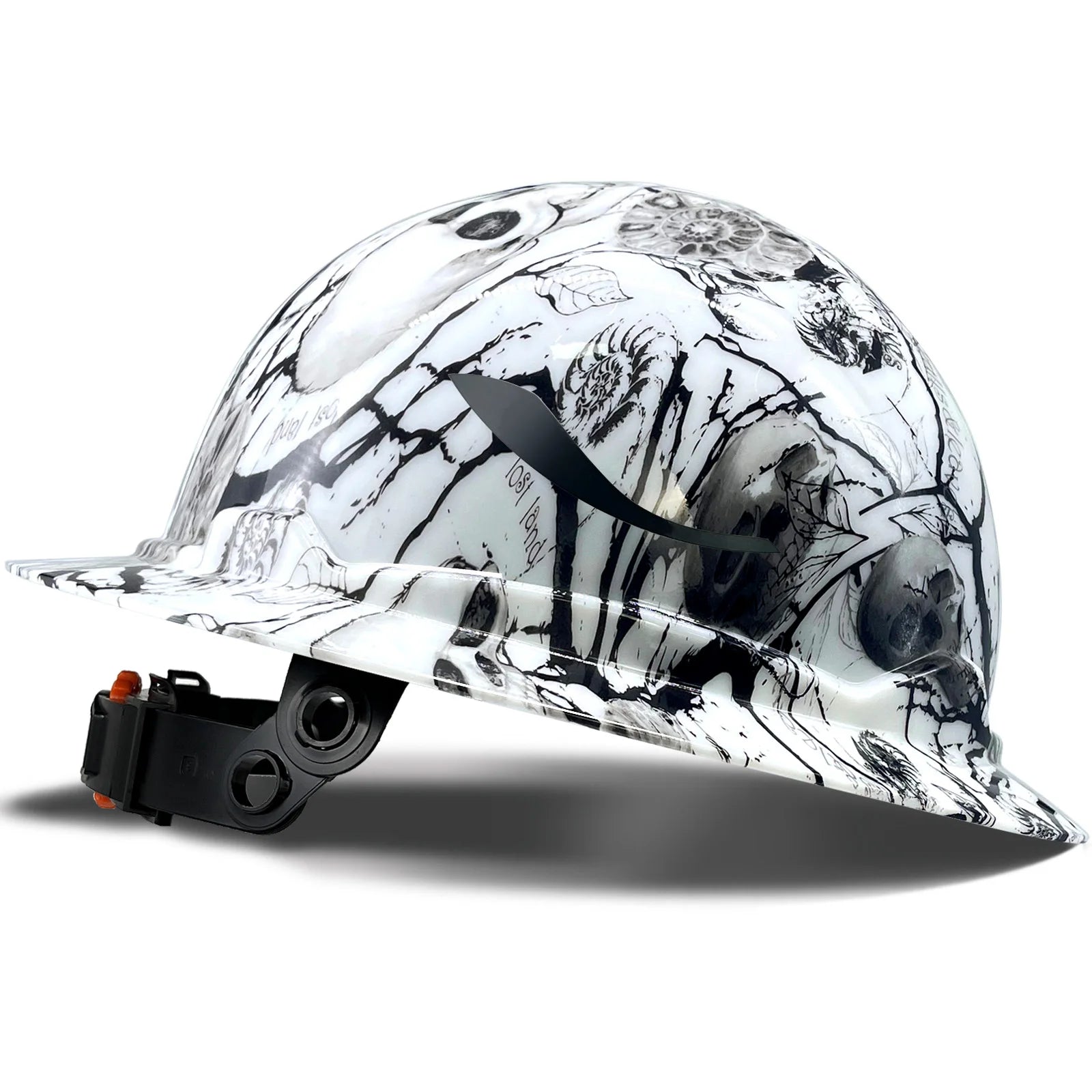 G1E Construction Full Brim Hard Hats ANSI Class E HDPE Safety Helmet Hardhats Sunshade Industrial Head Protection