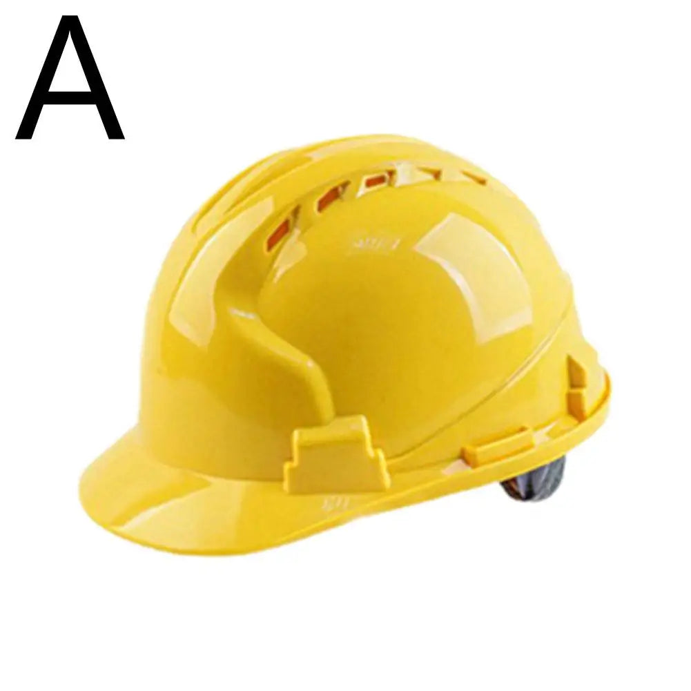 Construction Safety Helmet Hard Hat ABS Thicken Anti Strong Rolling Adjustable High-end Industrial Climbing Solid Color Helmet