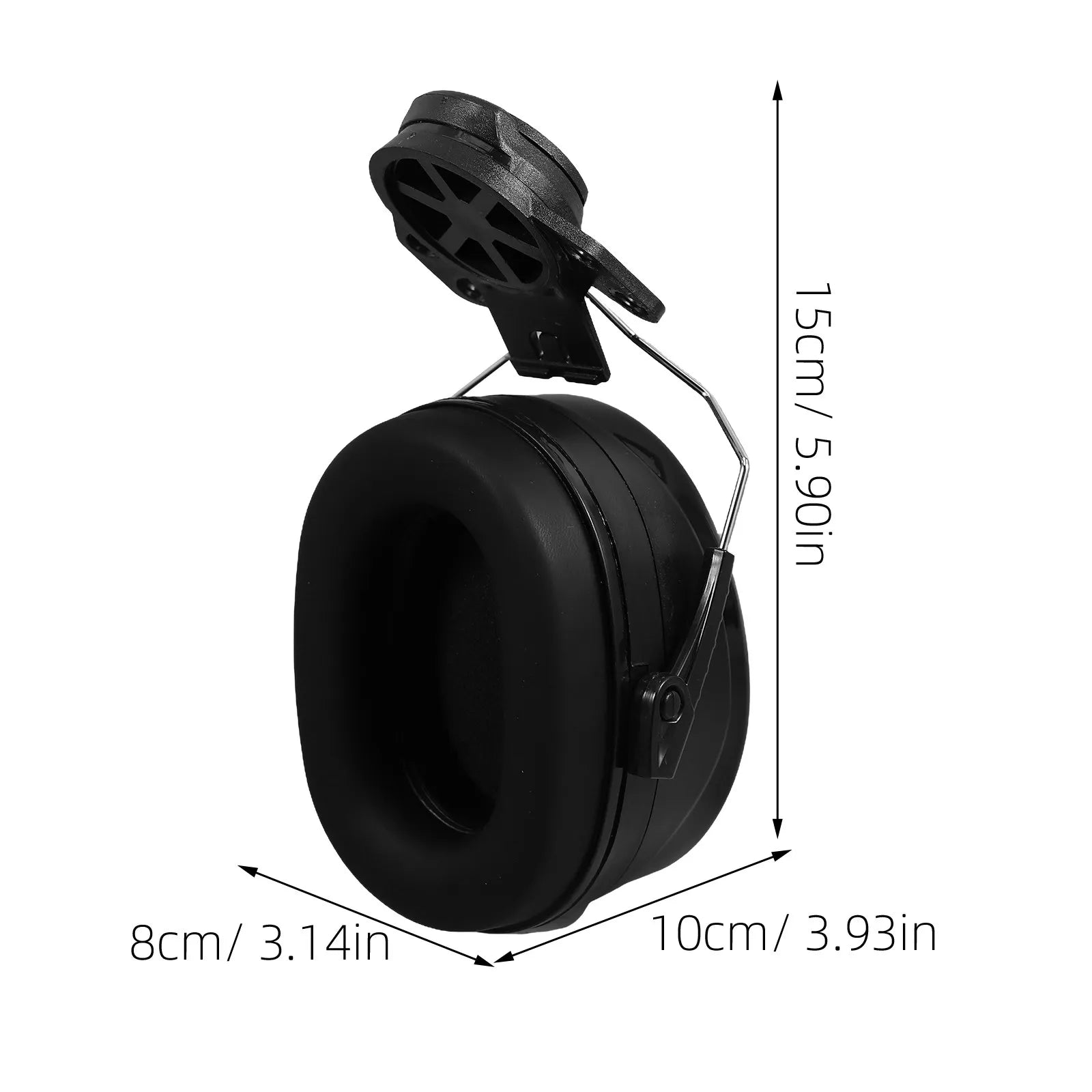 Hard Hat Ear Muffs for Noise Reduction Hearing Protection in Construction Industrial Environments Comfortable Lightweight ABS