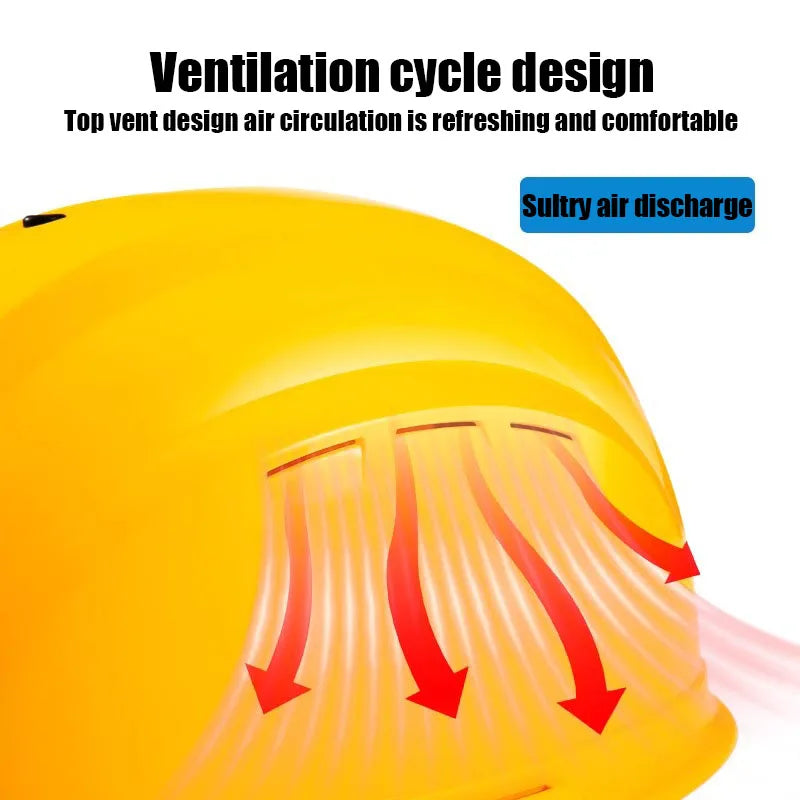 Cool in Summer Helmet 2XFans Safety Helmet Charge Lightweight Hard Hat Breathable Outdoor Construction Air-conditioning Helmet
