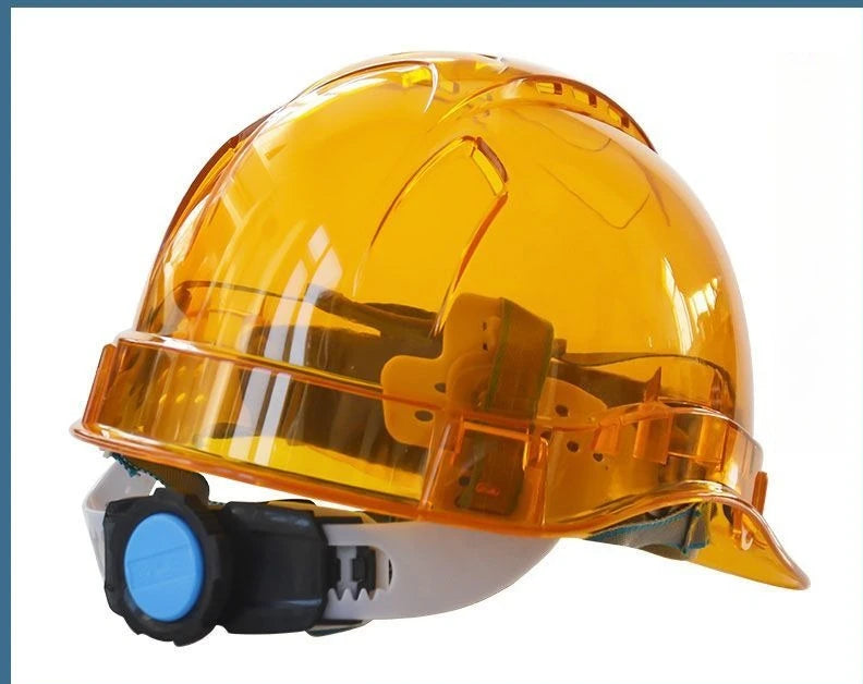 Transparent Safety Hard Hat Custom Printing Anti Impact Construction Helmet Electric Bike Riding OSHA ANSI Certified Visibility